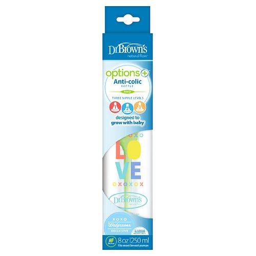 Order Dr. Brown's Natural Flow Options+ Anti-Colic Deco Bottle - 1.0 ea food online from Walgreens store, FAIRBANKS on bringmethat.com