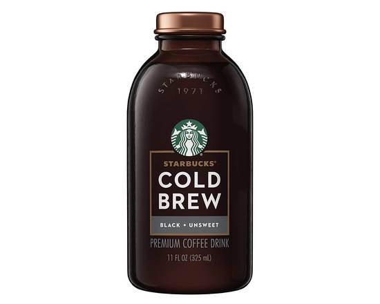 Order Starbucks Cold Brew Black Unsweet (11 oz) food online from Checkout Food Stores #47 store, Houston on bringmethat.com