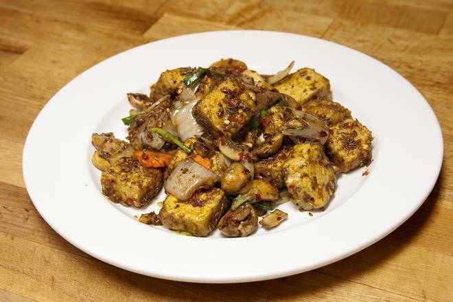 Order Sauteed Tofu with Cumin food online from Ginger Cafe store, Sunnyvale on bringmethat.com