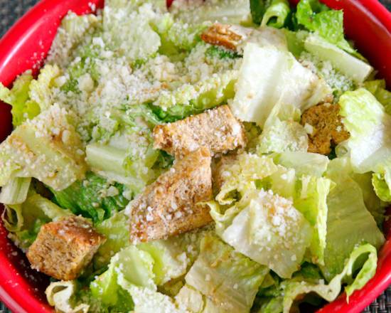 Order Hearts of Romaine Caesar food online from Barnaby Cafe store, Houston on bringmethat.com