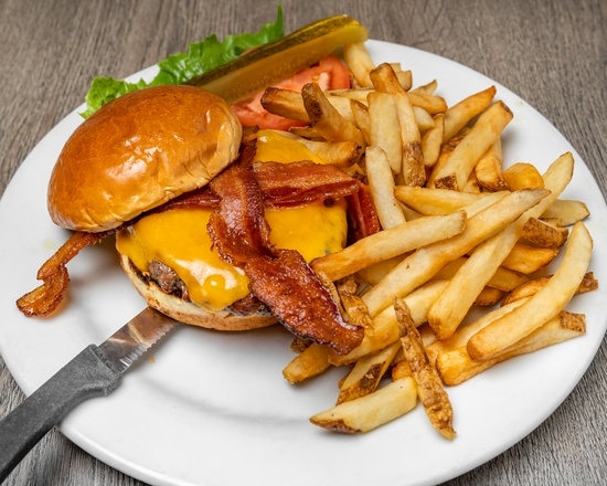 Order Bacon Cheeseburger food online from Burnt Toast store, Algonquin on bringmethat.com