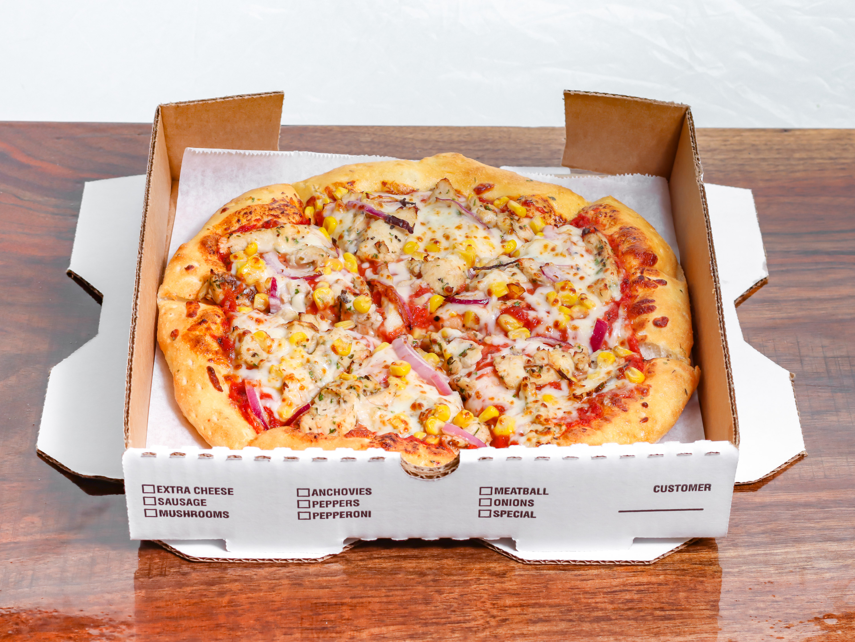 Order The Spanish Pizza food online from Shelby Pizza store, Mckinney on bringmethat.com