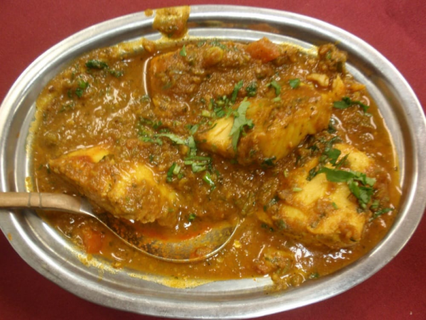 Order Fish Curry food online from Karma Indian Cuisine store, Thousand Oaks on bringmethat.com