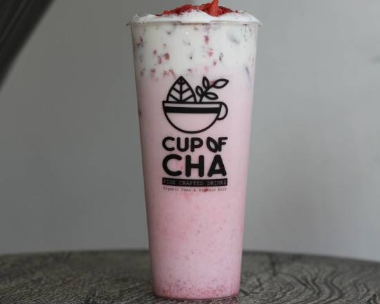 Order Strawberry Cream Creamy Top (Boba) food online from Cup Of Cha Tea House store, Monrovia on bringmethat.com