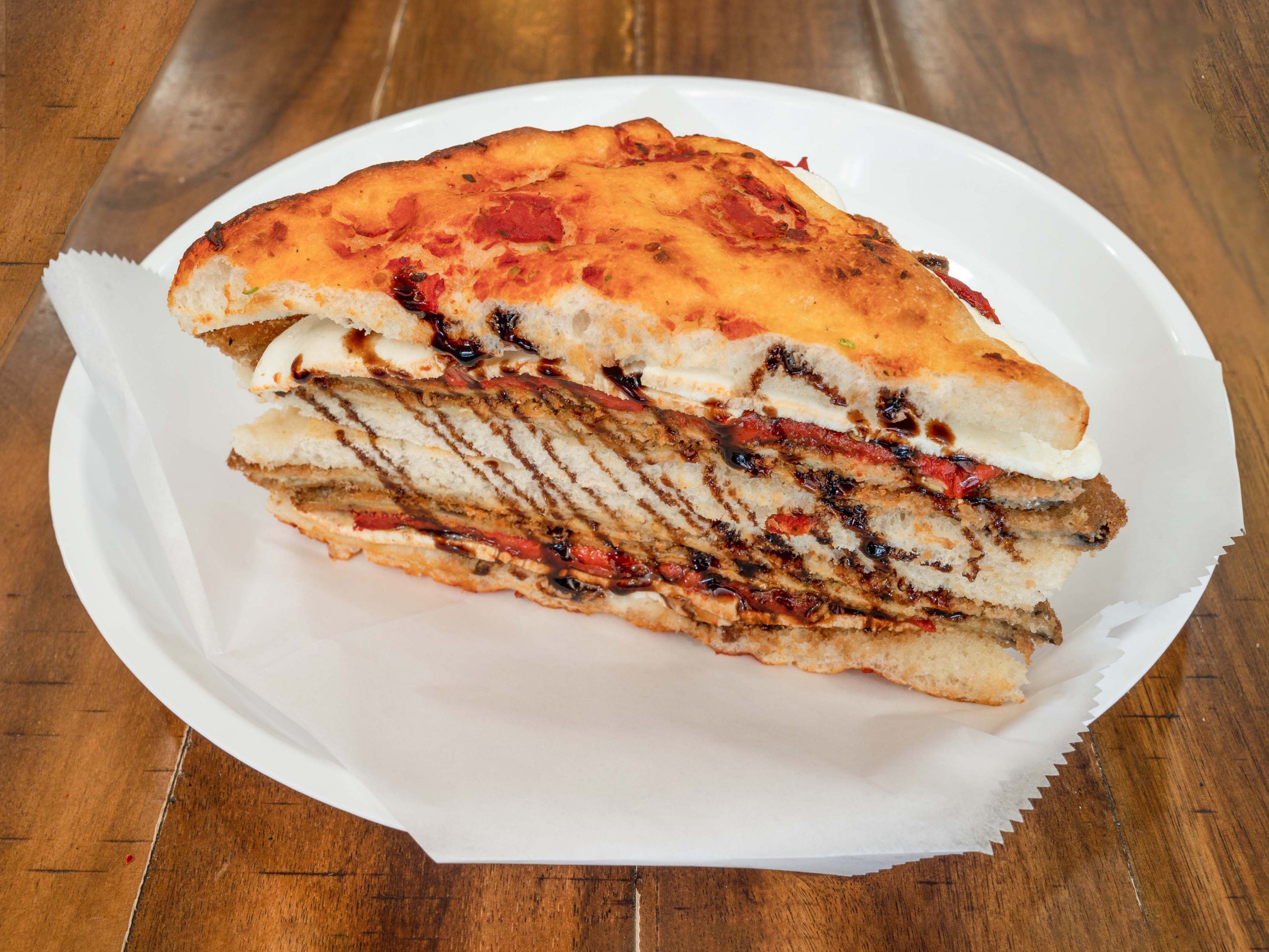 Order 15. Eggplant Italiano Sandwich food online from Prince of Pizza - Bergen Ave. store, Jersey City on bringmethat.com