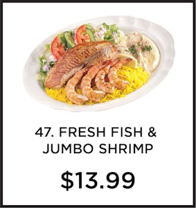 Order 47. Fresh Fish & Jumbo Shrimp food online from Mystic Grill store, La Mesa on bringmethat.com