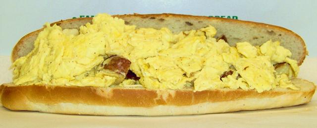 Order Small Potato, Egg & Cheese Sub food online from Mannes Bakery store, Revere on bringmethat.com