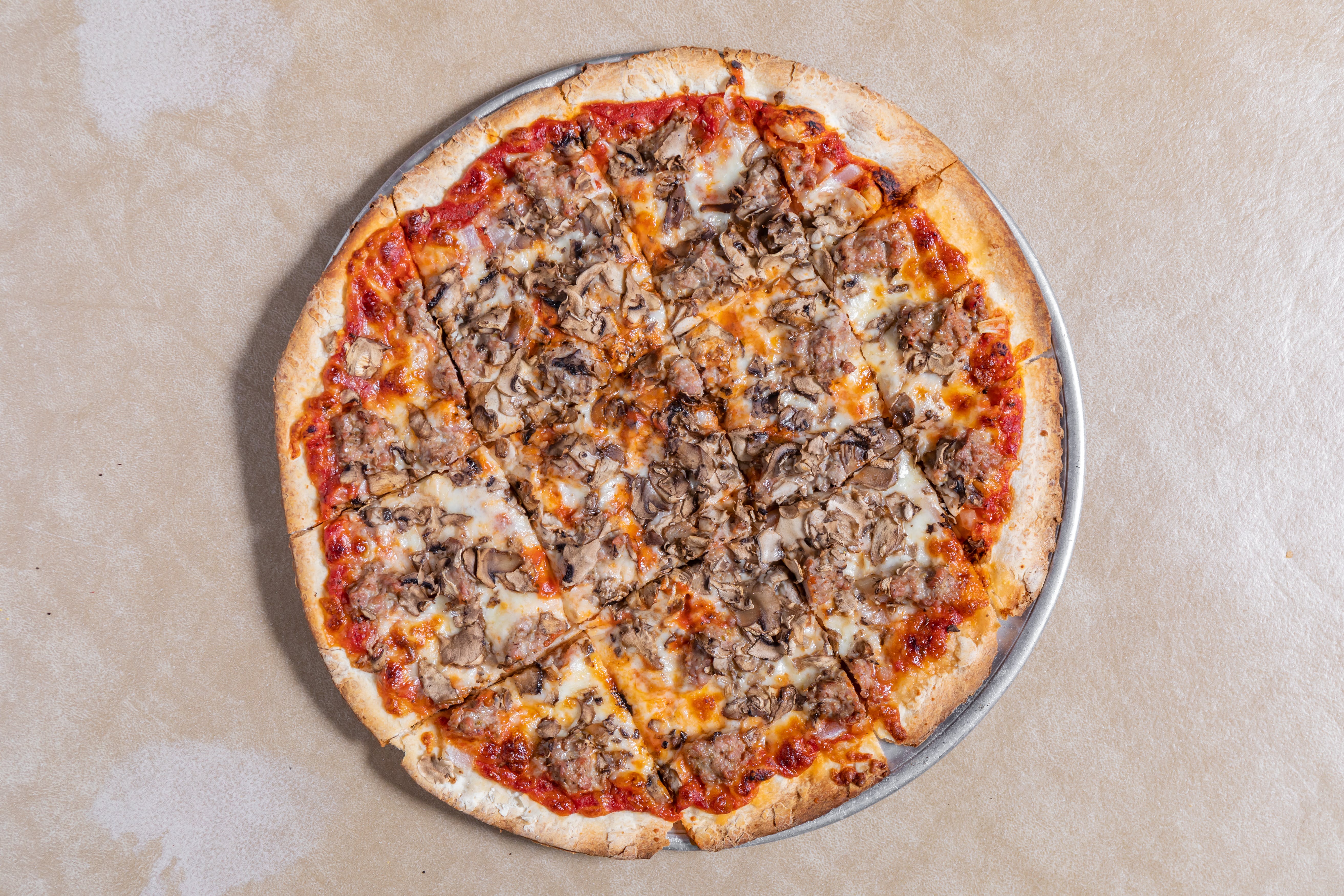 Order Two Toppings Cheese Pizza - 12'' food online from Michael's Italian Restaurant store, Waukesha on bringmethat.com