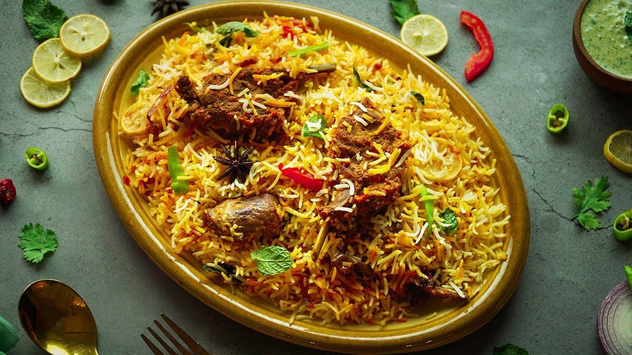 Order Hyderabad Mutton Chops Biryani food online from Nala’S Indian Restaurant store, Austin on bringmethat.com