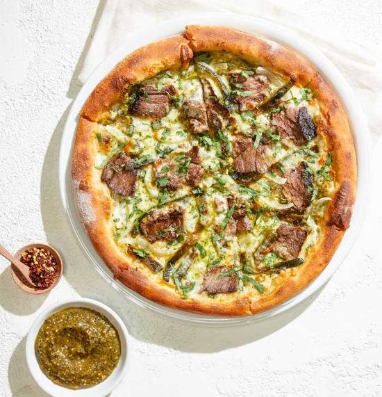 Order CARNE ASADA PIZZA food online from California Pizza Kitchen - Tysons Corner store, McLean on bringmethat.com