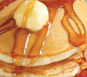 Order Buttermilk Pancakes (2) (560 cal) food online from Jimmy Egg store, Oklahoma City on bringmethat.com