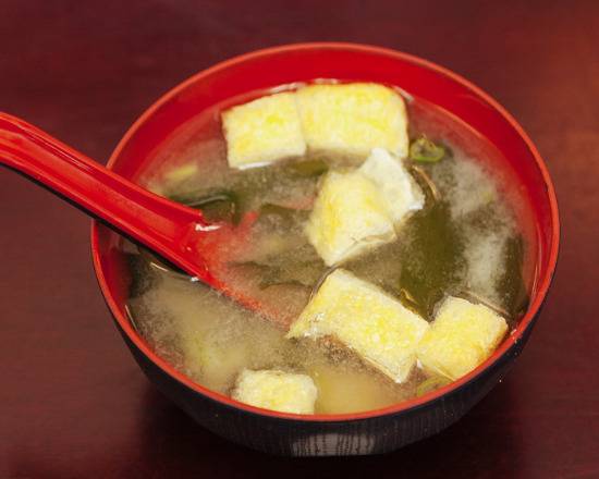 Order Miso Soup food online from Asakuma sushi delivery store, Beverly Hills on bringmethat.com