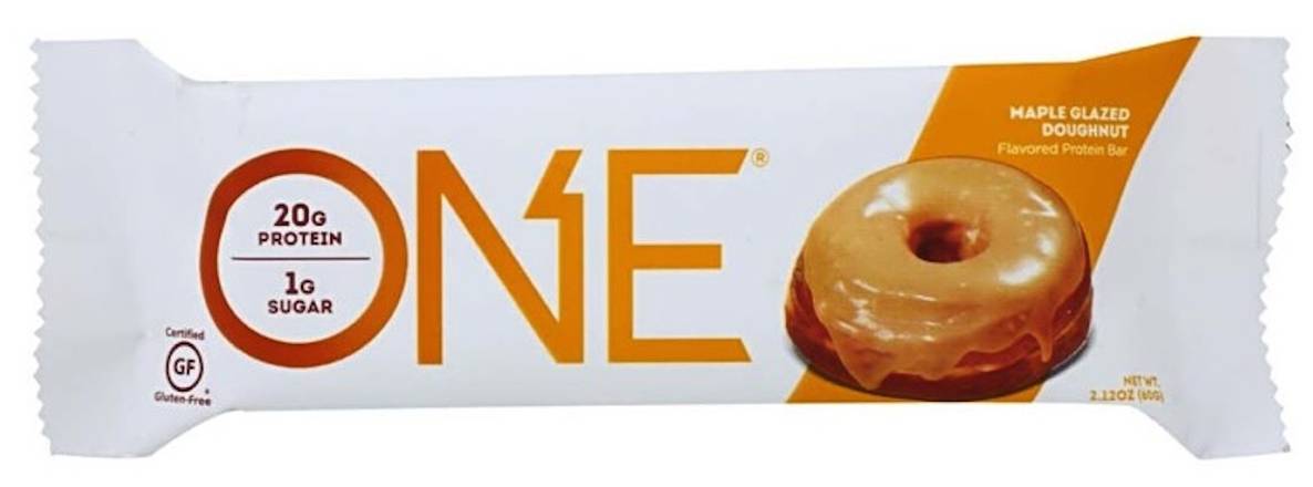 Order ONE Protein Bar Maple Glazed Donut Flavor 2.12 oz food online from Extra Mile 3062 store, Vallejo on bringmethat.com
