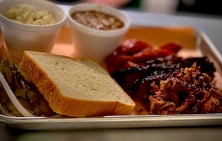 Order 3 Meat Combo food online from 2 Guys 1 Pit Bbq & Catering store, Tomball on bringmethat.com
