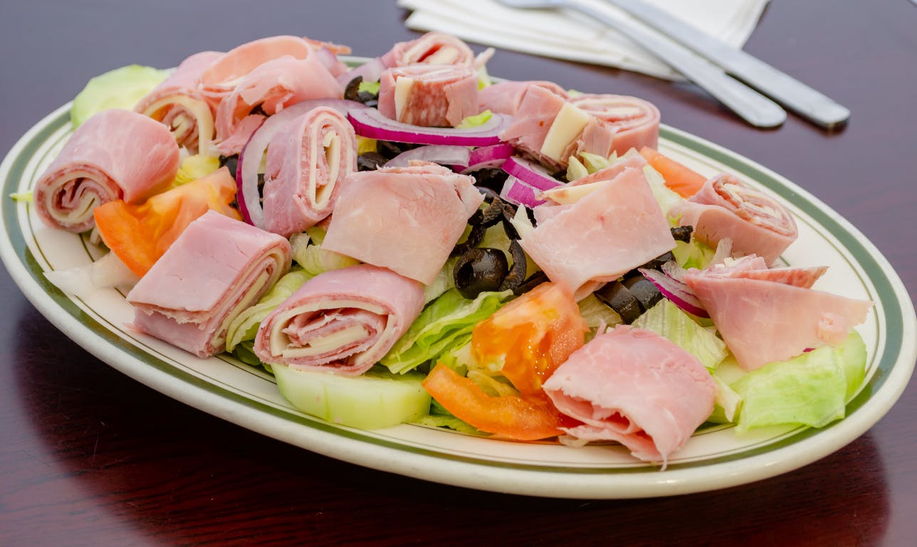 Order Antipasto Salad - Small food online from Mulberry Street Pizza store, Newark on bringmethat.com