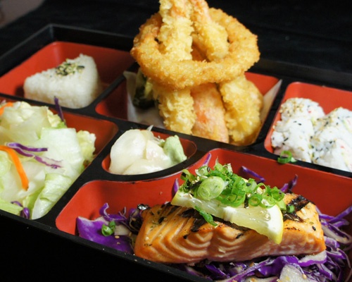 Order Salmon Teriyaki Box food online from Little Madfish store, Redwood City on bringmethat.com
