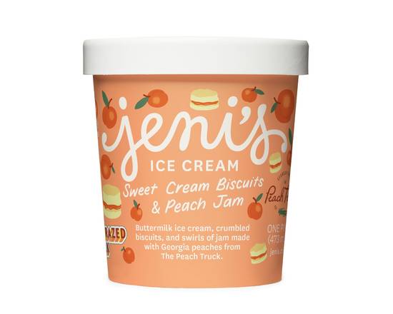 Order Jeni's Sweet Cream Biscuits and Peach Jam food online from Local Food Hall store, San Francisco on bringmethat.com