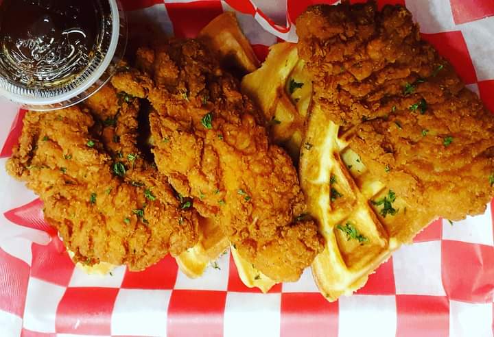 Order Chicken and Waffles food online from Crunch And Munch Take Out store, Bridgeport on bringmethat.com