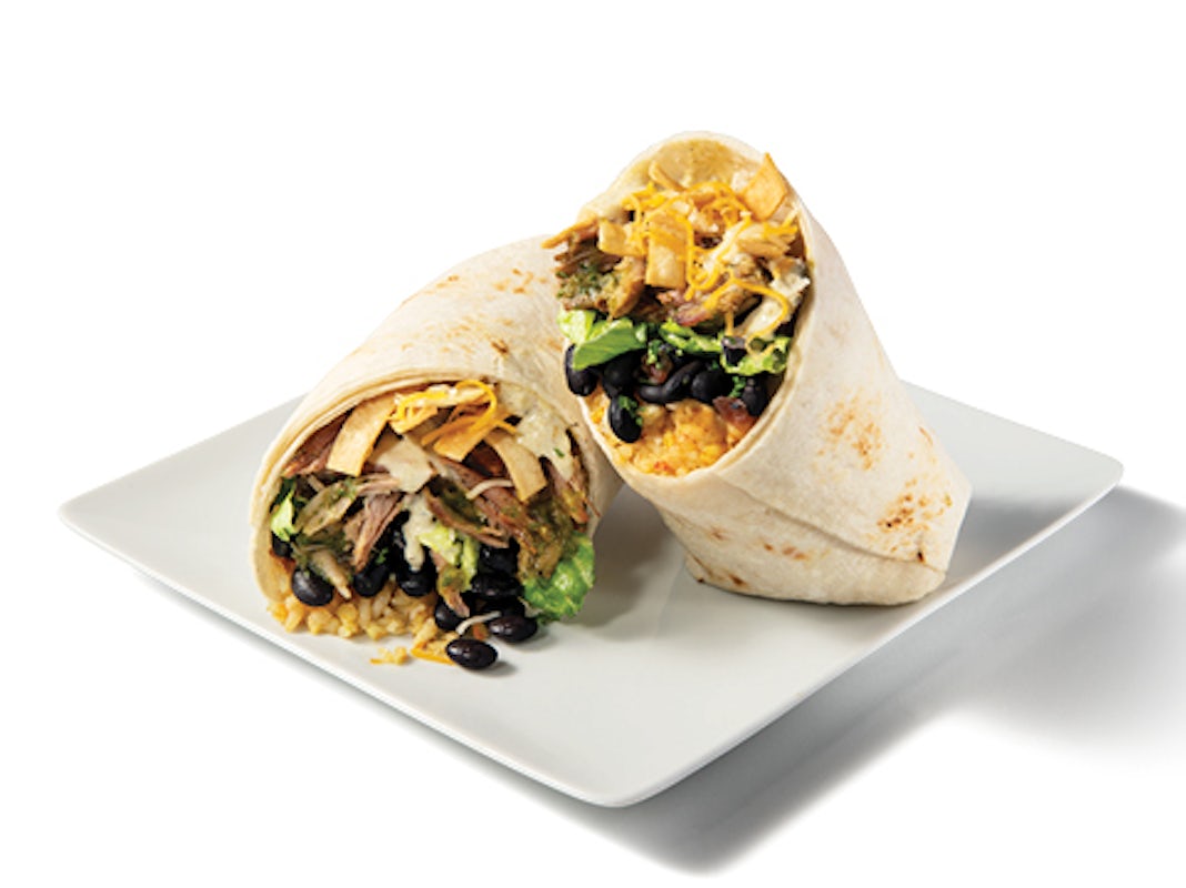 Order Hatch Chile Pork Burrito food online from Taco Cabana store, Waxahachie on bringmethat.com