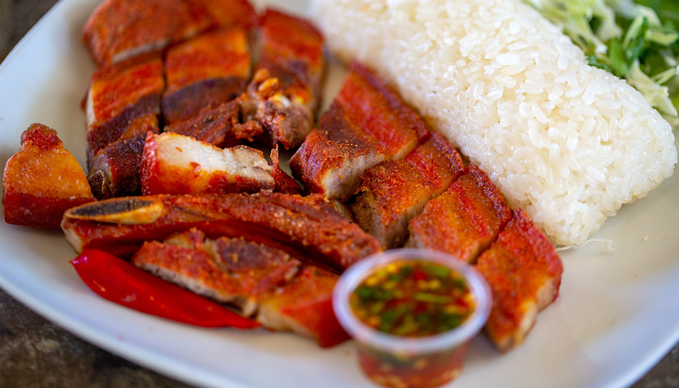 Order Pork Ribs & Sticky Rice food online from Malee Kitchen store, Fresno on bringmethat.com