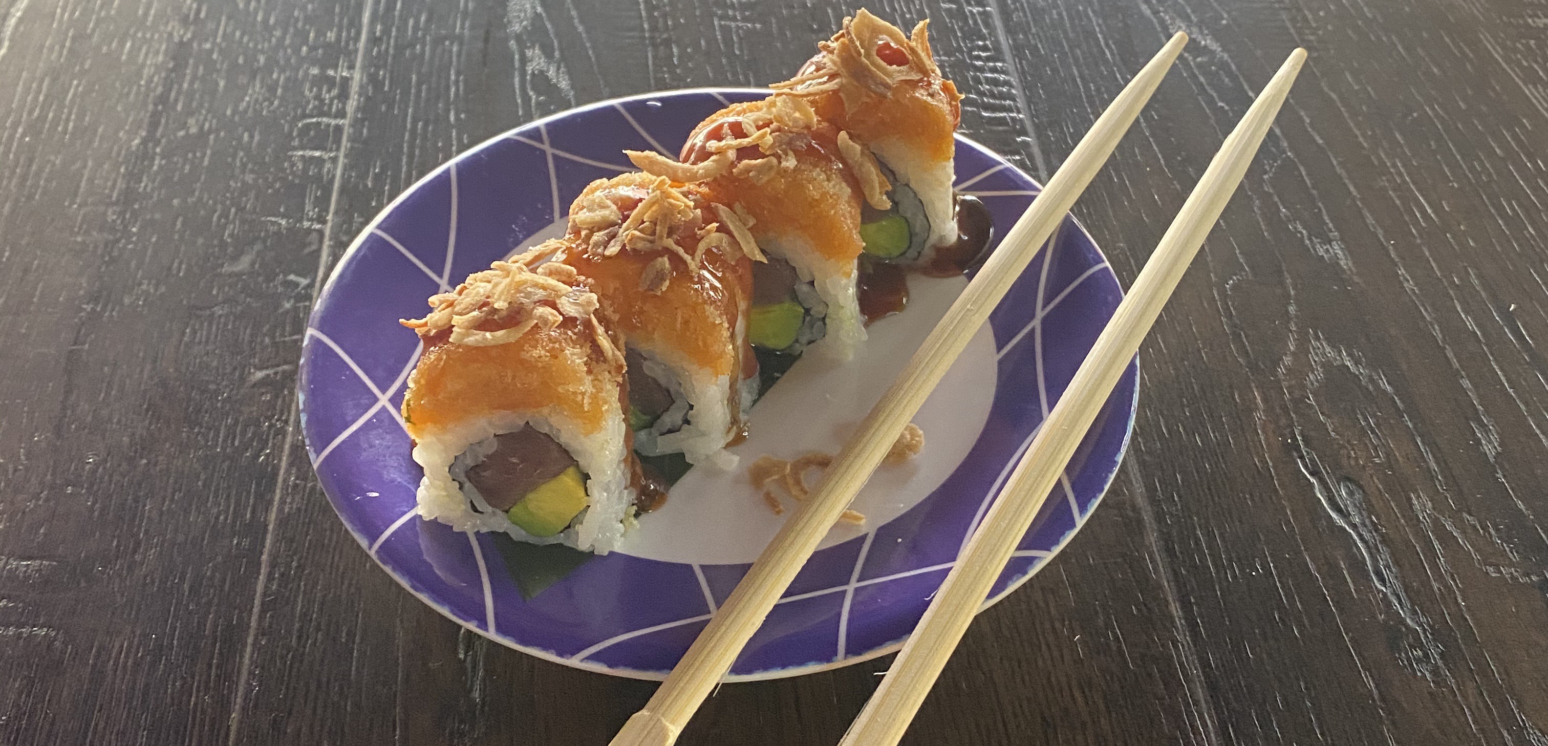 Order Firecracker Roll food online from Sushi Train store, Minneapolis on bringmethat.com