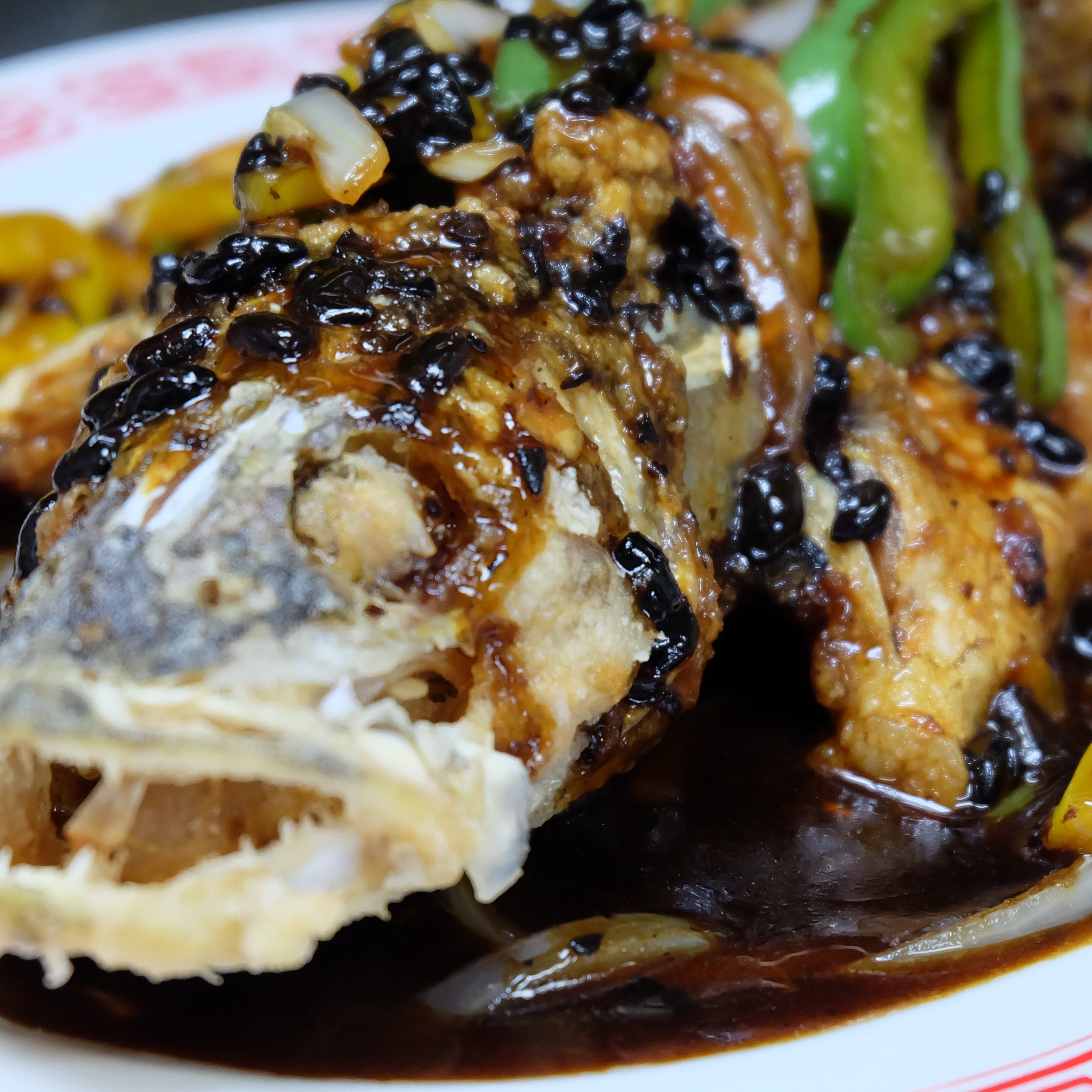 Order Whole Walleye Black Bean Sauce food online from Red Pepper Chinese Restaurant store, RICHFIELD on bringmethat.com