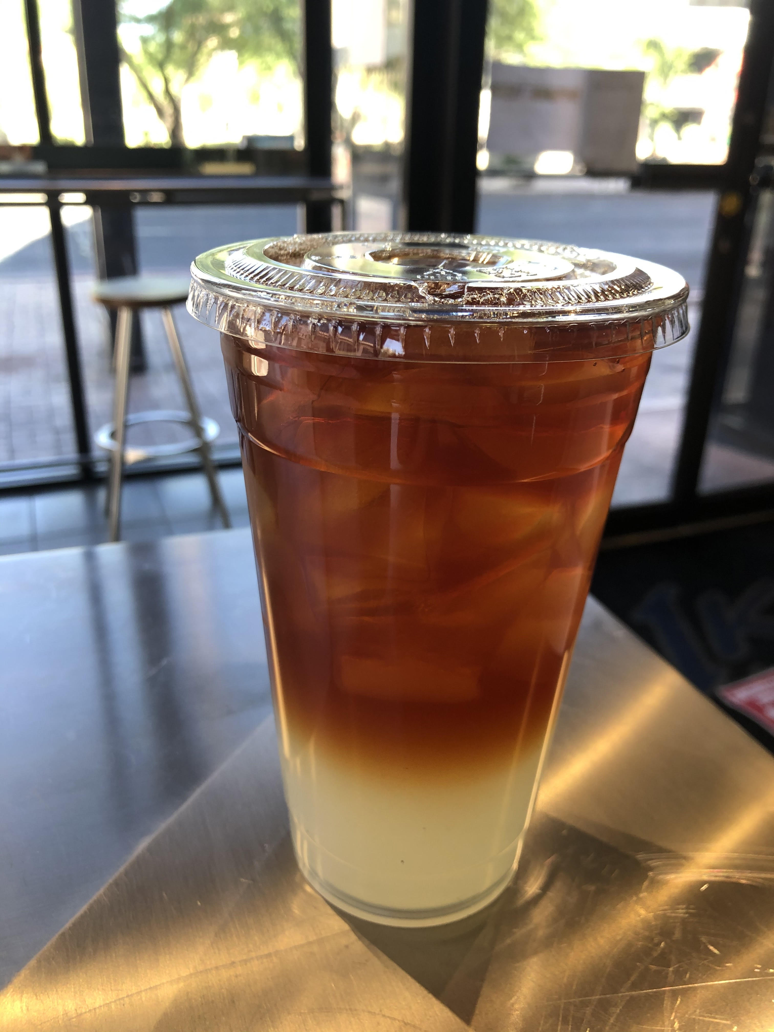 Order Arnold Palmer (Iced Tea with Lemonade) food online from Ike Coffee & Tea store, Tucson on bringmethat.com