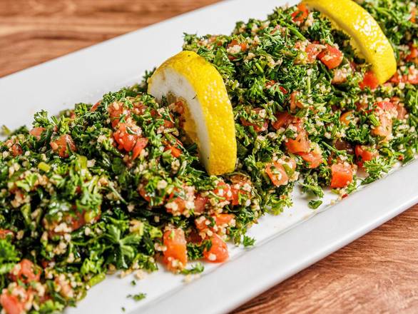 Order Side Tabouleh food online from Lusy's Mediterranean Cafe store, Los Angeles on bringmethat.com