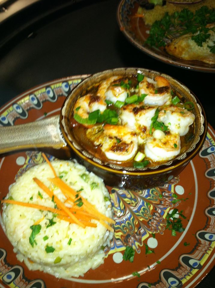 Order Spicy Shrimp (or Chicken) Kavarma food online from Naslada Bistro store, Bowling Green on bringmethat.com