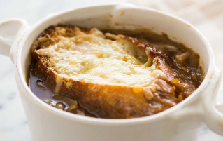 Order French Onion Soup food online from May Restaurant store, Frederick on bringmethat.com