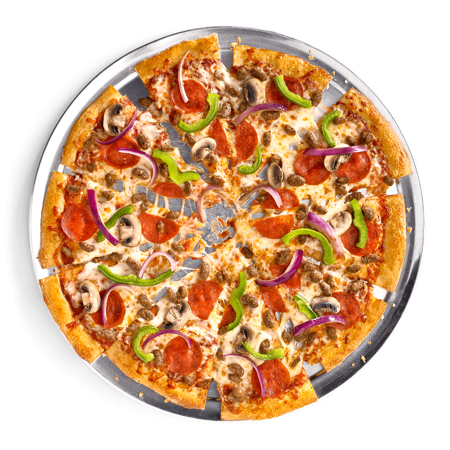Order Supreme Pizza - Medium food online from Cicis Pizza store, Greenville on bringmethat.com