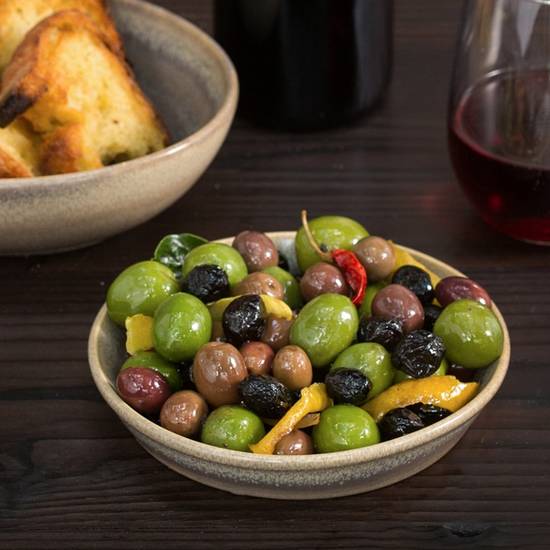 Order Warm Citrus & Herb Marinated Olives food online from Pizzeria Delfina store, Burlingame on bringmethat.com