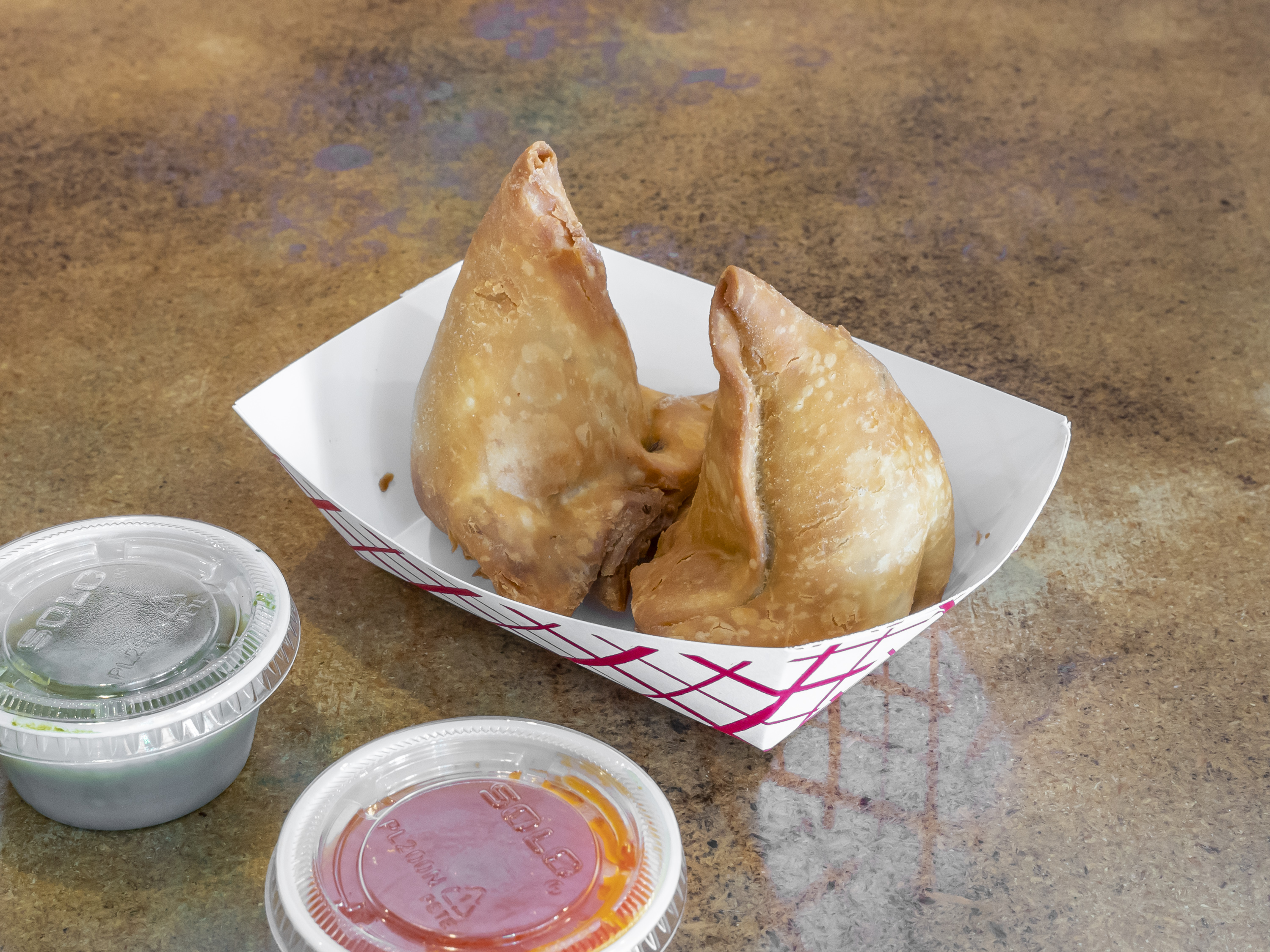 Order Vegetable Samosa  food online from Little India store, Macon on bringmethat.com
