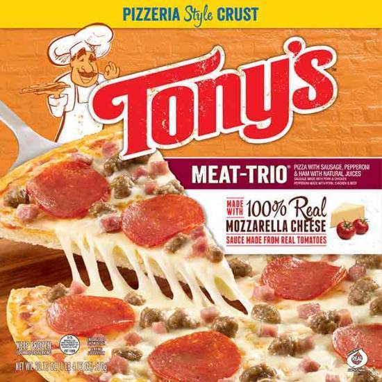 Order Tony's Meat-Trio Pizza food online from Huck's store, Bowling Green on bringmethat.com