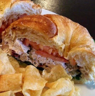 Order Chicken salad croissant food online from Crema Bakery & Cafe store, Austin on bringmethat.com