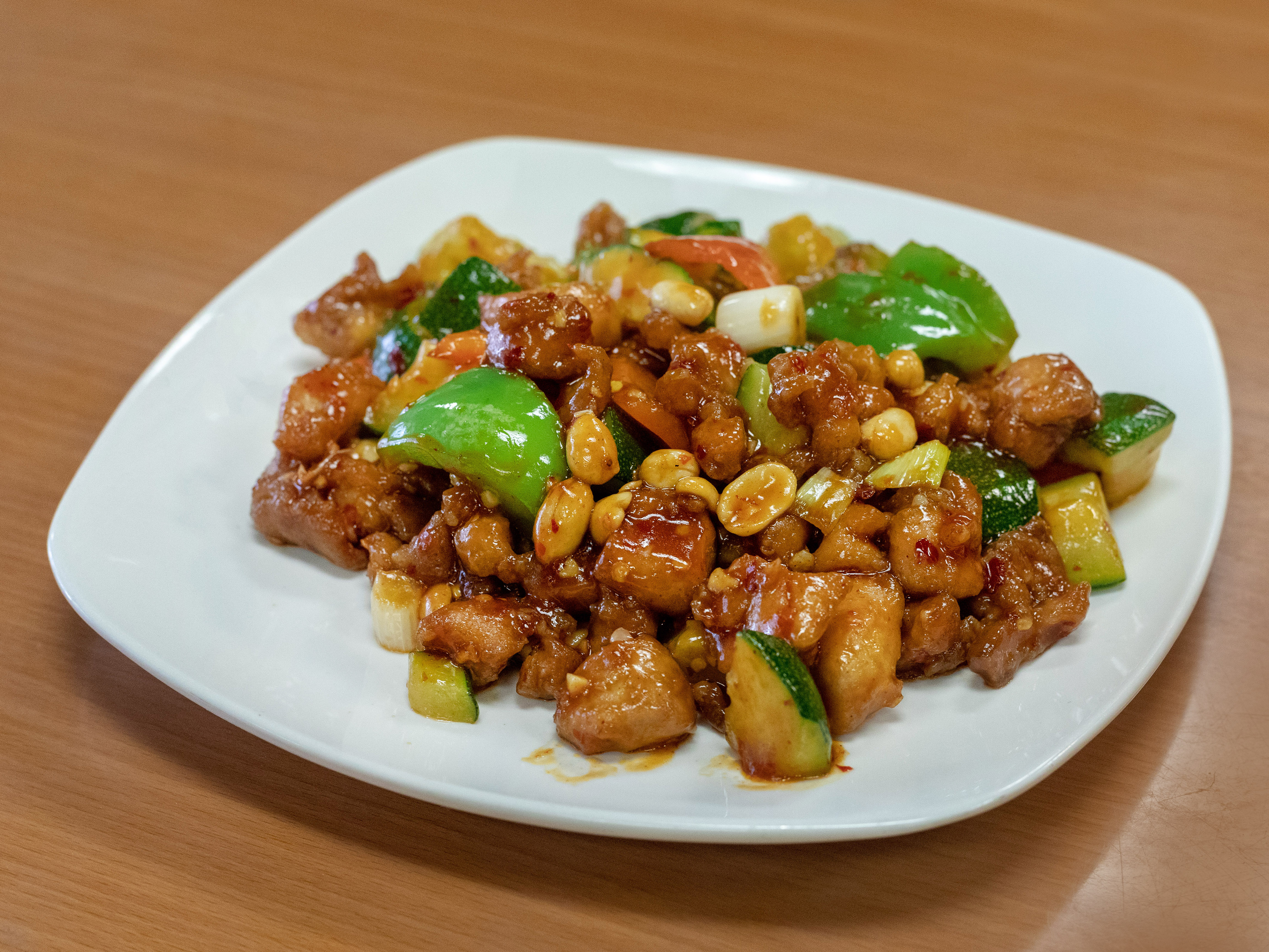 Order Kung Pao Chicken with Rice food online from Lin's Kitchen store, San Francisco on bringmethat.com