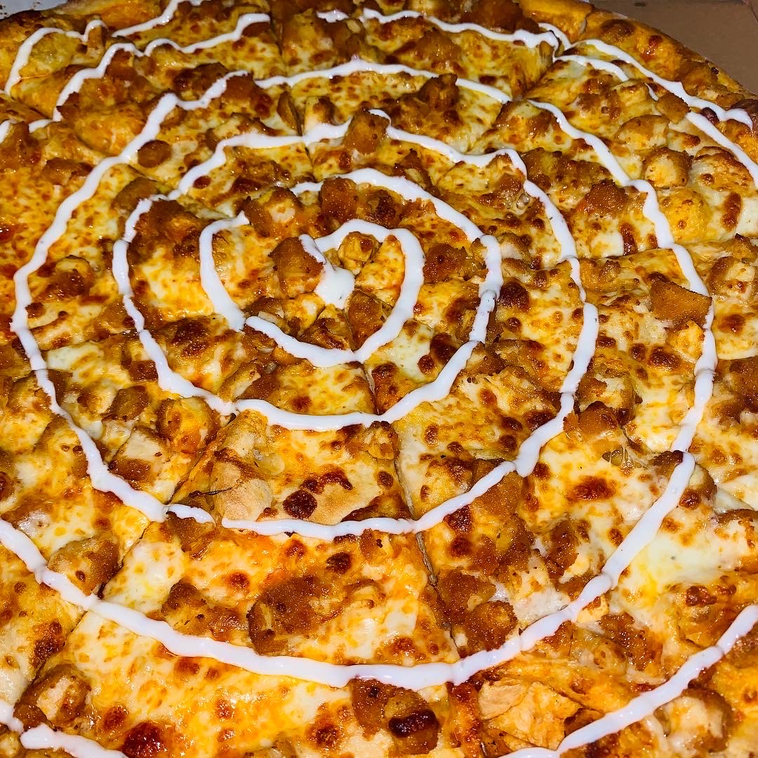 Order Buffalo Chicken Pizza food online from Jimmy Tomatoes store, Denville on bringmethat.com