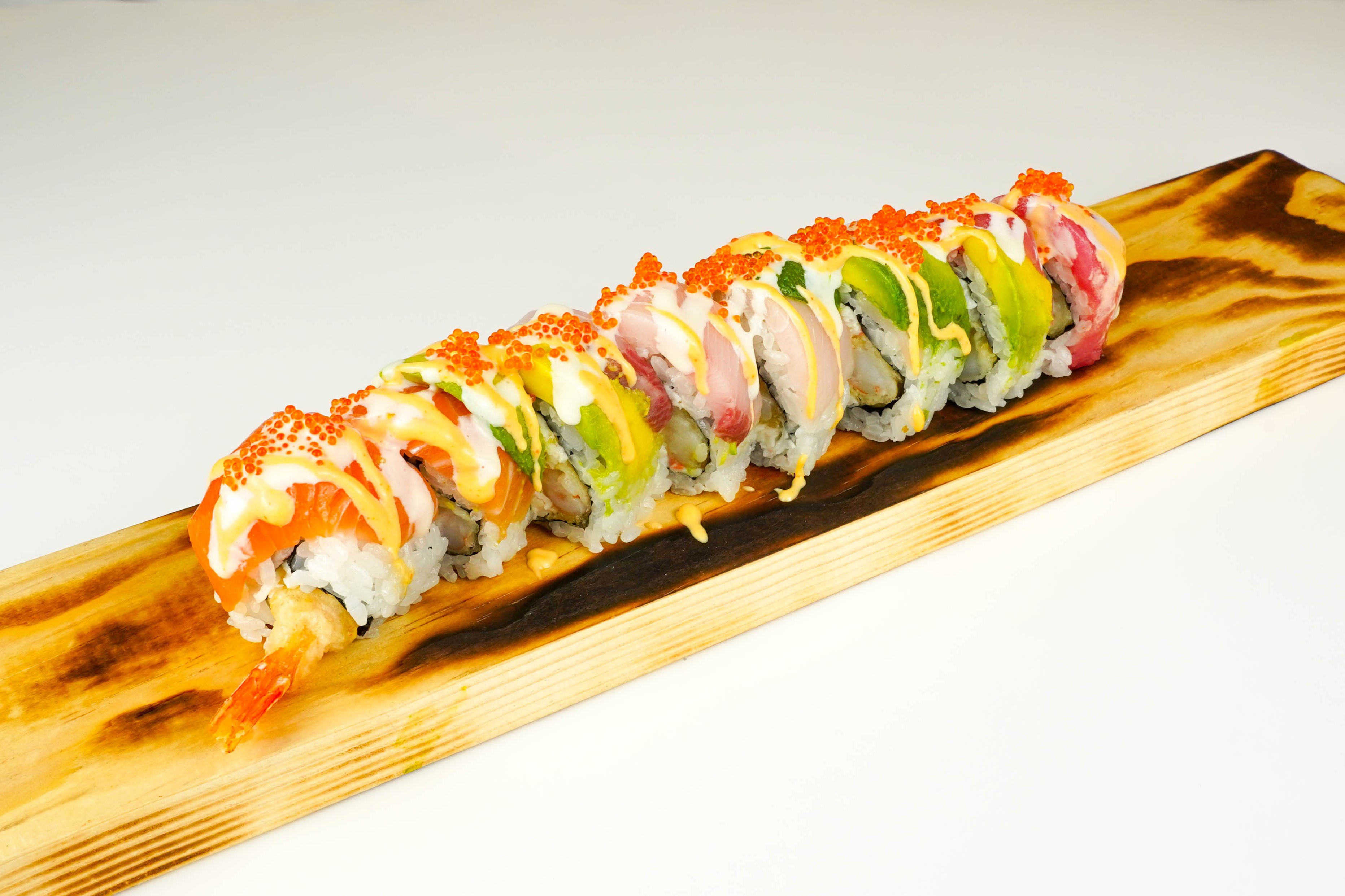 Order Rainbow Roll food online from Otoko Sushi store, Redwood City on bringmethat.com