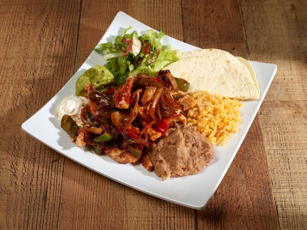 Order Chicken Fajitas food online from Las Potrancas Mexican Restaurant store, Arvada on bringmethat.com
