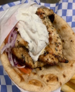 Order Chicken Pita food online from Athena Greek Cafe & Bakery store, Bakersfield on bringmethat.com