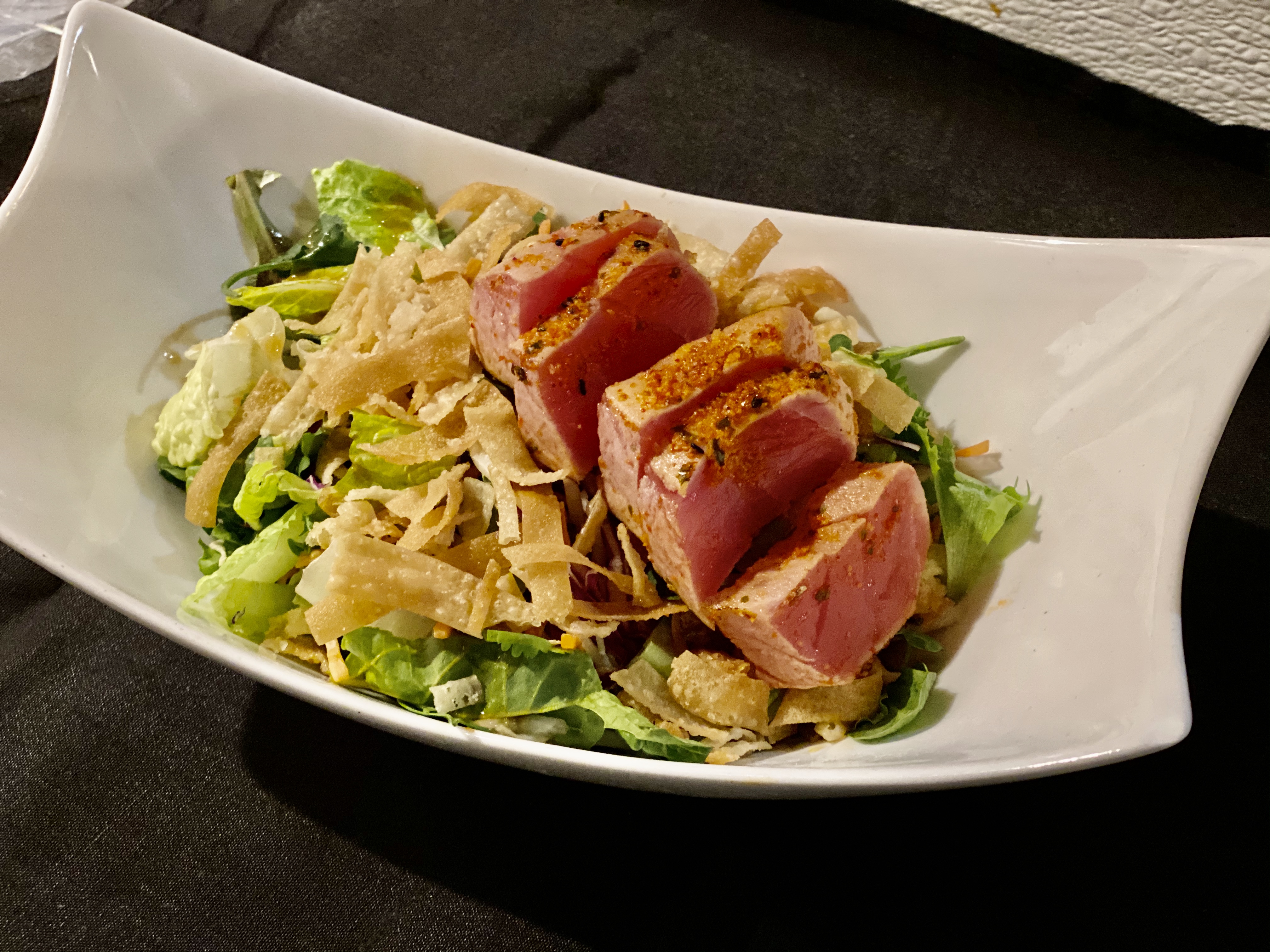 Order Seared Ahi Salad food online from Sushi Confidential store, Campbell on bringmethat.com