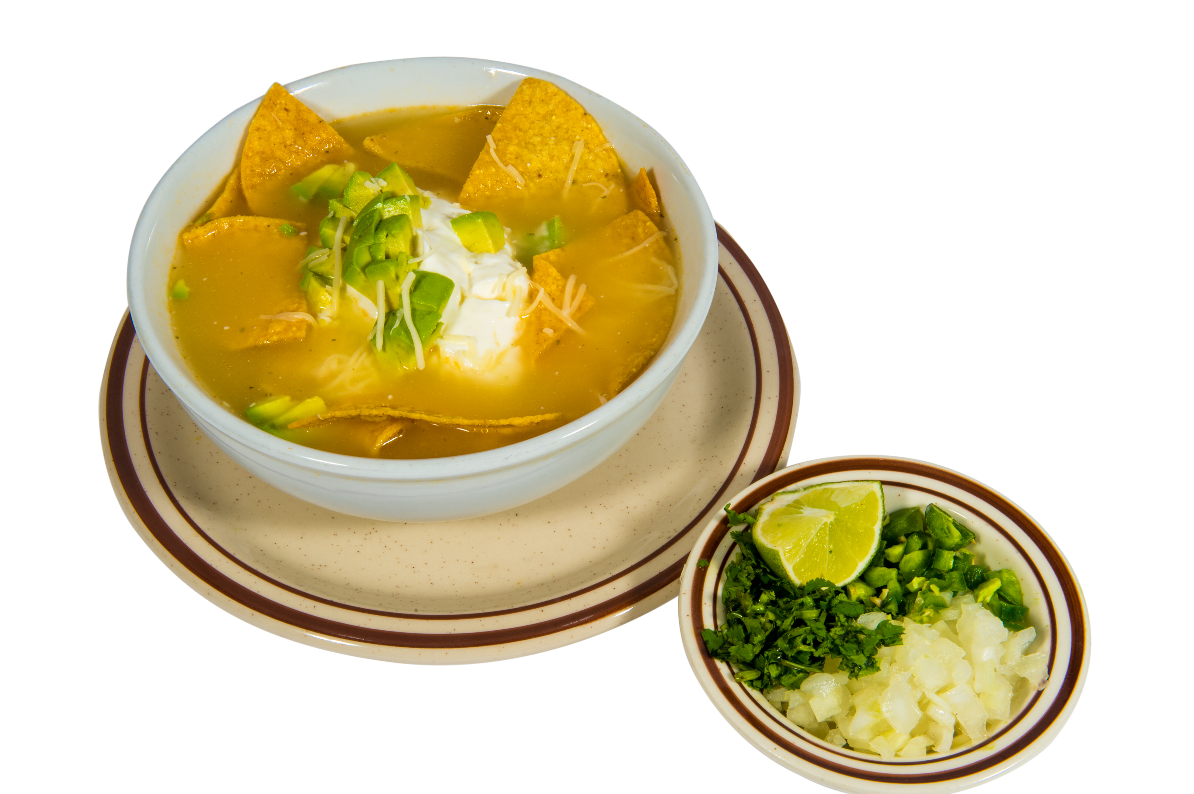 Order Tortilla Soup food online from Fajitas Mexican Restaurant store, Clackamas on bringmethat.com