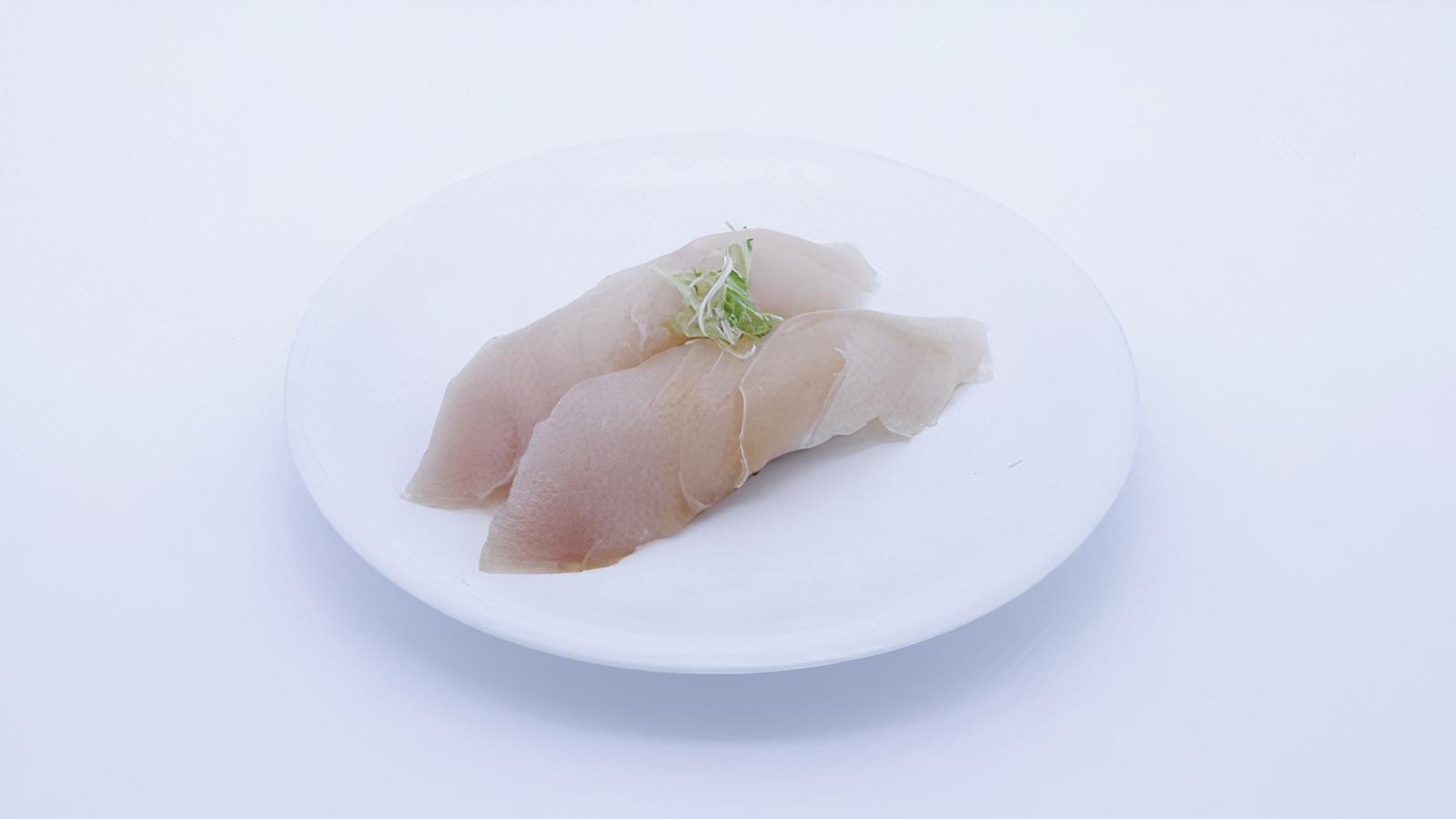 Order Yellowtail (2 Pieces) food online from Sapporo Revolving Sushi store, Las Vegas on bringmethat.com