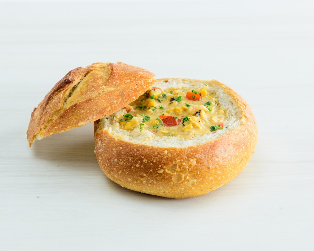 Order Smokey Corn Bisque Bread Bowl food online from Veggie Grill store, Portland on bringmethat.com