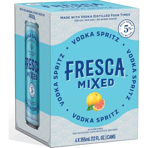 Order Fresca Mixed Vodka Spritz 4 Pack (4PKC 12 OZ) 145184 food online from Bevmo! store, San Diego on bringmethat.com