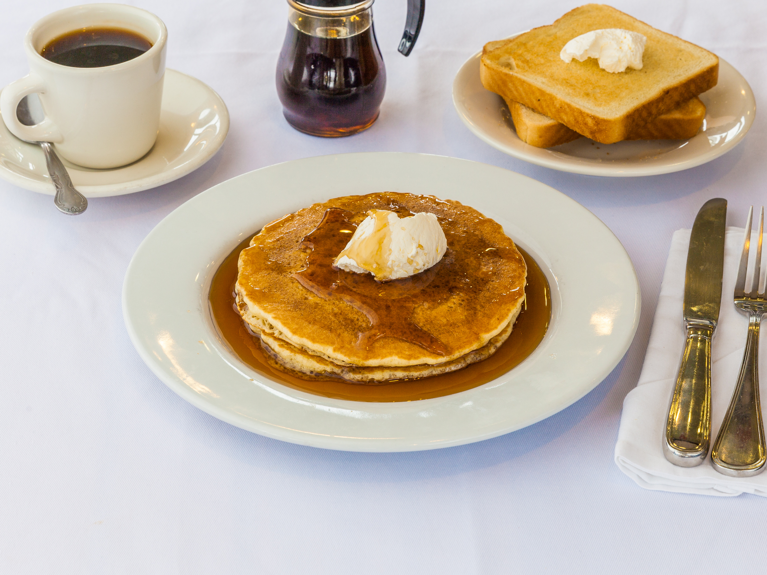 Order Buttermilk Pancakes food online from Hearty Cafe Pancake House store, Chicago on bringmethat.com