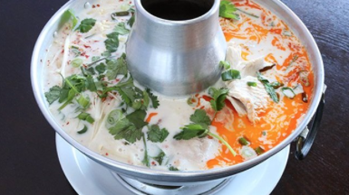 Order Small Tom Kha Soup food online from Pinto Thai Bistro store, San Diego on bringmethat.com