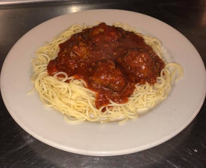 Order Spaghetti with Meat Sauce food online from Napoli Italian Restaurant store, Monroe on bringmethat.com