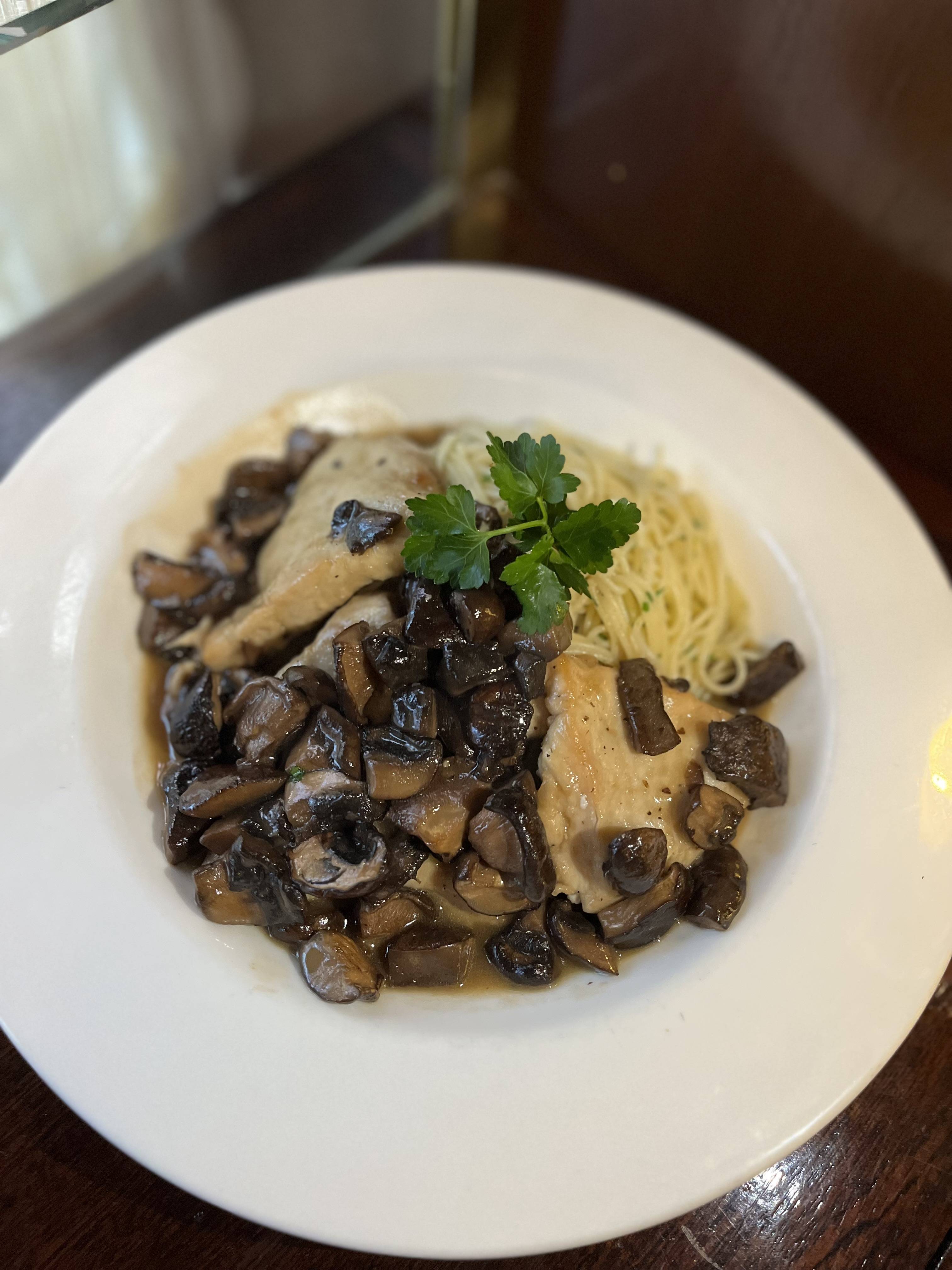 Order Chicken Marsala food online from Mr. B's Bistro store, New Orleans on bringmethat.com
