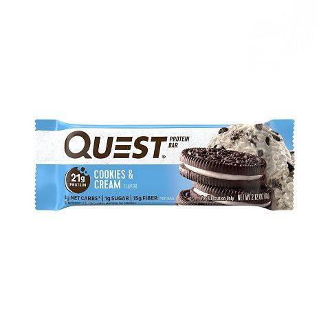 Order Quest Protein Cookies & Cream 2.1oz food online from 7-Eats store, Oceanside on bringmethat.com